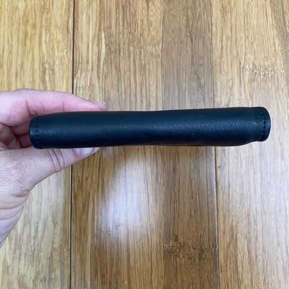 Rolfs Leather Wallet Mens Black The Body Billfold Cowhide Bifold ID Buttery Soft - Picture 10 of 13